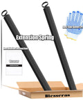 130 Pound Garage Door Extension Spring Replacement Kit, 25 Inch Length, Double Loop Ends, includes gloves and instructions