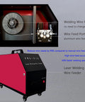 Laser Welding Machine 1500W 4 In 1 Handheld Fiber Welder And Cutter For Metal Rust Removal 0.2 To 5 Mm Continuous Wire Feeder