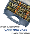 860 Piece Metric Rivet Nut Kit with Case, Includes M3 M4 M5 M6 M8 M10 M12 Zinc Plated Nuts in classified tray.