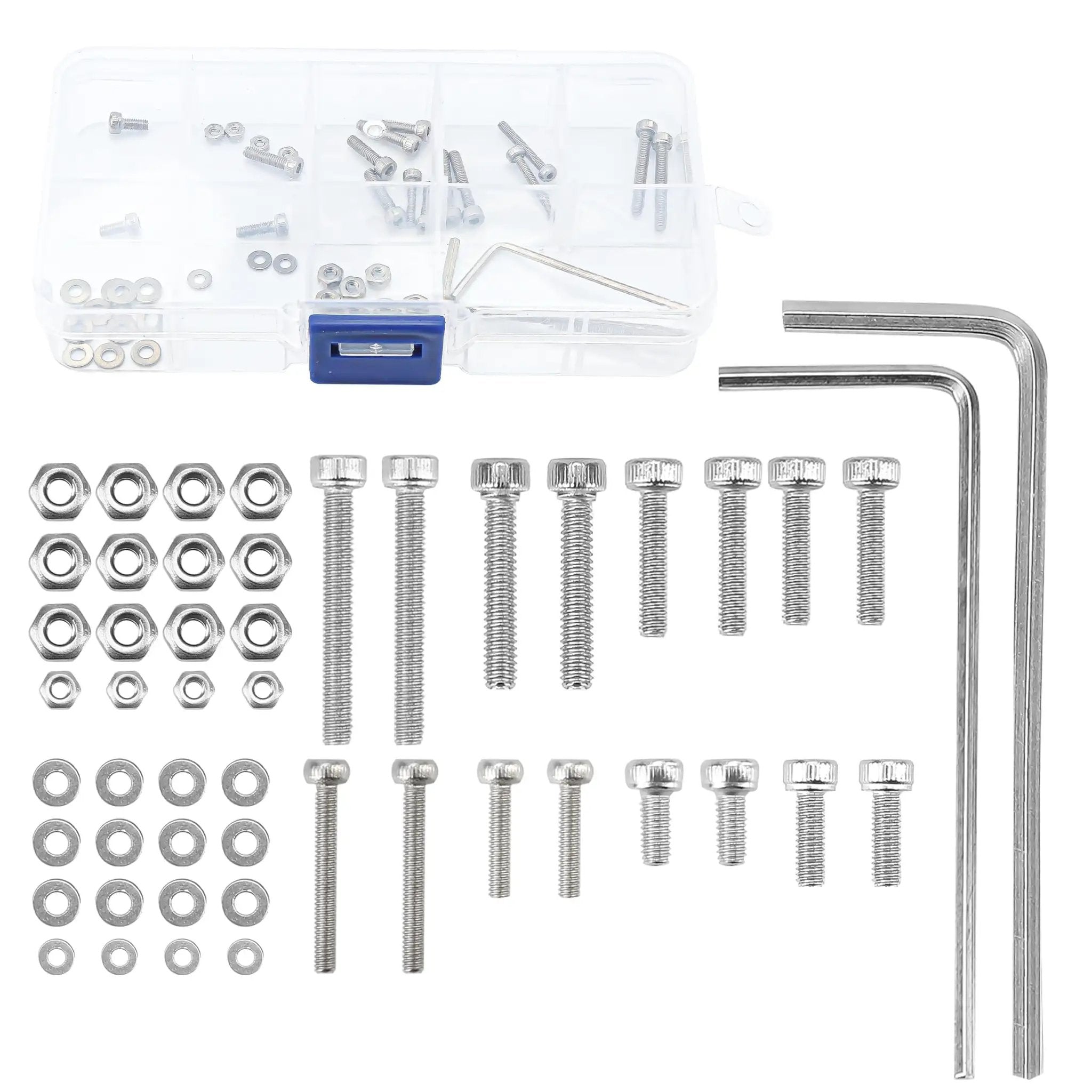 50 Piece Turntable Headshell Mounting Kit Silver