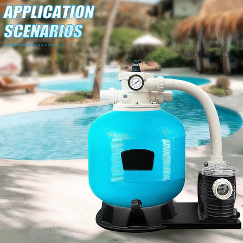 Start And Clean Filter Pressure Gauge For Pool Spa And Aquarium Plug And Play 0 To 60 Psi with plastic tank near pool