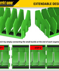 10 Slot Pliers Organizer Rack With Non Slip Rubber Base Extendable Tool Drawer Storage For Pliers And Hand Tools Green Modular Rack