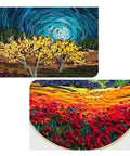 Beginner Embroidery Starter Kit With Pattern Pack And Hoop featuring vibrant landscape embroidery patterns for adults.