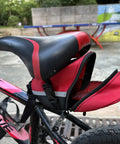 Waterproof Bike Saddle Bag For Mountain And Road Bikes With Built In Keychain Easy Install Seat Pack In Red on bike