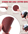 Close-up of 4 In 1 Resin Sander Kit's hook and loop sandpaper disks, highlighting abrasive surface and fastening system.