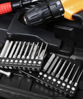 Twenty Piece Hex Head Allen Drill Bit Set With Ten SAE And Ten Metric Bits, Two Point Three Inches Long, Shank Visible
