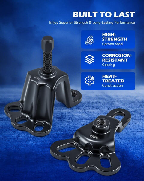 Beast Heavy-Duty Universal Front Wheel Hub Puller Set with High Strength Carbon Steel and Heat-Treated Construction