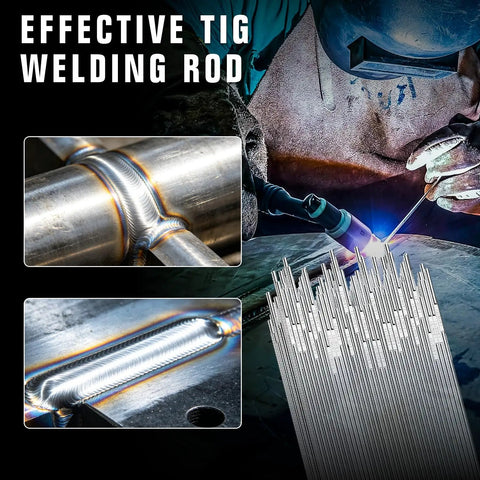 ER4043 Aluminum TIG Welding Rod 1 Sixteenth Inch By 16 Inch 3 Lb General Purpose Filler Wire in use with effective welds