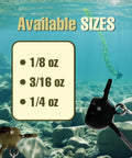 Dense Tungsten Stand Up Shaky Head Jig Heads With Screw Lock Keeper Provide A Straight Fire Finesse Bass Presentation In Green Pumpkin One Quarter Ounce Five Pack Catch Plenty Of Lunker Bass Daily sizes 1/8 oz, 3/16 oz, 1/4 oz