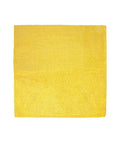 Front view of yellow 12x12in microfiber cleaning cloth