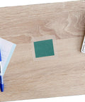 Magnetic Flux Display Sheet Reusable Magnetic Viewing Film for Educational Projects on a wooden desk next to a pen and keyboard