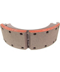 Type 4702 Heavy Duty Brake Shoe Featuring Rock Solid Friction Lining, designed for 15 inch drums, 4 inches wide.