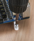 Arcade Console PCB Mounting Feet With Screws White L Shaped Plastic Standoffs installation on motherboard