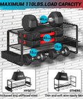 Power Tool Organizer Wall Mount Kit For Garage And Workshop No Clutter Keeps Tools In Reach holding weights showing load capacity