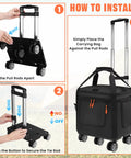 Installation steps for Carrying Case With Wheels For Portable Power Station Explorer 1000 V2 Padded Travel Bag