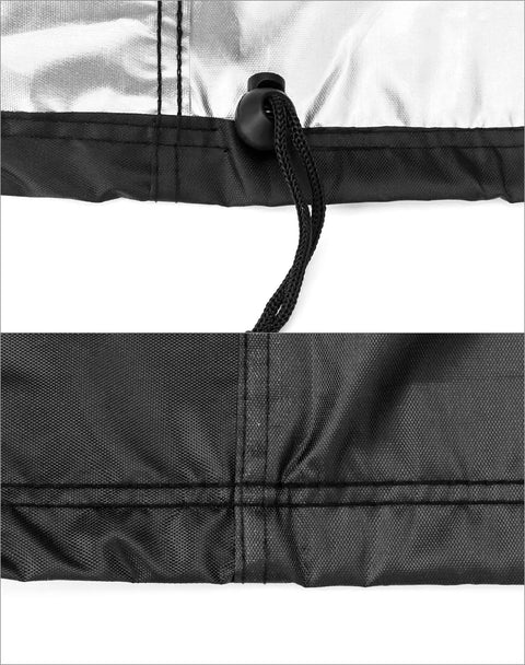 Heavy Duty Dustproof Miter Saw Cover Crafted With Tough 210D Oxford Fabric and a tight drawcord for secure dust protection.