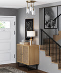Ophelia 3 Light Semi Flush Ceiling Fixture In Gold Brass With Clear Glass Shades For Hallways Dining Rooms And Bedrooms Modern Farmhouse Style Perfect For Entryways Kitchens And Living Areas installed in an entryway