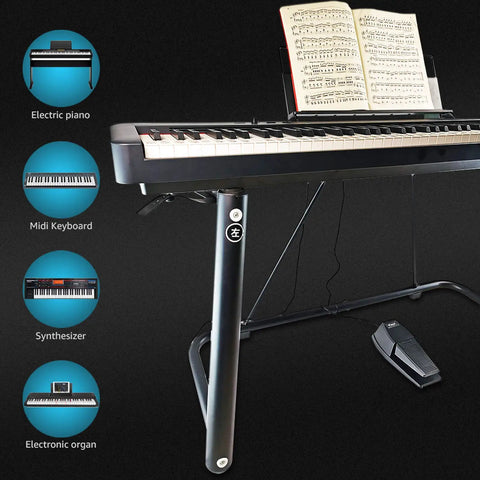 Grippy Sustain Pedal With Polarity Switch For Electronic Keyboards Digital Pianos And MIDI Keyboards Upgraded Grounding Surface