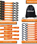 Trucker Grade Ratchet Tie Down Straps 8 Pack One Inch By 16 Feet Rock Solid Build With Beefy Rubber Handles Securing Motorcycles ATVs Trucks and Heavy Gear Without Breaking A Sweat with storage bag
