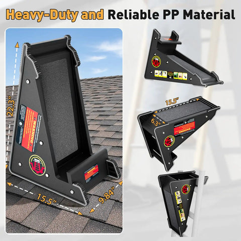 Universal Ladder Stabilizer And Roof Leveler Tool For Uneven Surfaces Heavy Duty Anti Slip Platform dimensions and material