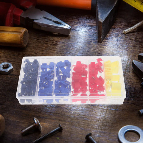 Huge 158 Piece Assorted Wire Ferrule Kit For Pros And DIYers Including Quick Connect Electrical Caps Reliable Screw Terminals Perfect For Indoor Outdoor Wiring And Junction Box Installations in organizer box