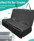 Waterproof Dog Car Seat Cover For Back Seat In Trucks Nonslip Bench Protector shown in Ram 1500 with dimensions