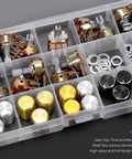 WH148 Dual Linear Rotary Taper Potentiometer Kit With Knobs 50 Pcs Including 1K 5K 10K 50K 100K 250K 500K 1M Ohm in plastic case