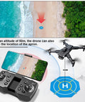 Drone controller with beach view on screen, next to the On The Go Foldable Night Vision Drone Landing Pad 20 Inch Double Sided Waterproof Helipad