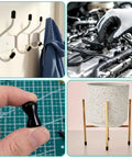 240 Piece Rubber End Cap Kit For Screws And Tubes used on hooks, car engine, hand detail, and plant stand base