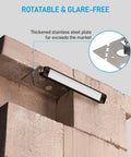 12 Pack 7 Inch LED Hardscape Lighting For Retaining Walls And Outdoor Steps, Dimmable 3W 4W 5W, installed on brick wall