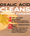 Oxalic Acid Wood Cleaner 1 Lb Fine Powder 99.9 Percent Purity Multipurpose Cleaner For Wood Stain Removal And Rust Removal instructions