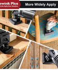 151 Piece Oscillating Tool Detail Sanding Pads Kit With 2 Finger Pads And 2 Triangle Pads used on wood and metal surfaces.
