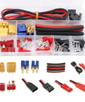All In One RC Connector Kit For RC Models Diy Featuring T Plug EC3 XT60 Servo Plugs And Crimp Pins With 14 AWG Silicone Wire