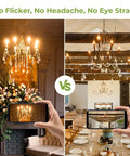 Comparison of chandeliers with Candelabra LED Filament Bulbs Dimmable 60W Equivalent for chandelier lighting soft white