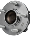 Front view of Pair Rear Wheel Bearing Hubs Assembly For 2004-2013 Mazda 3, 2009-2013 Mazda 3 Sport, 2006-2017 Mazda 5 With ABS, 5 Lug