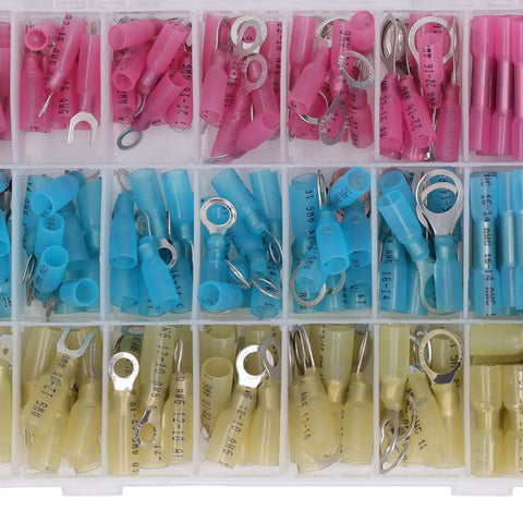 Check Out This Super Sweet Gavigain Crimping Tool Kit With Insulated Self Adapting Ratchet For Marine And Car Wiring Using 200 Premium Heat Shrink Butt Connectors To Save Time And Money On Any Electrical Job Today, assorted ring terminals in organizer