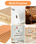 Top Shelf Long Thumb Tacks And Heavy Duty Push Pins, Flat Head Furniture Tacks For Sofa And Headboard Decor, Silver Finished Upholstery Nails Straight Up Diy Essential With Knockout Hold And Quick Install displayed with multi-purpose materials including tacks, wallpaper, furniture, and craft supplies.