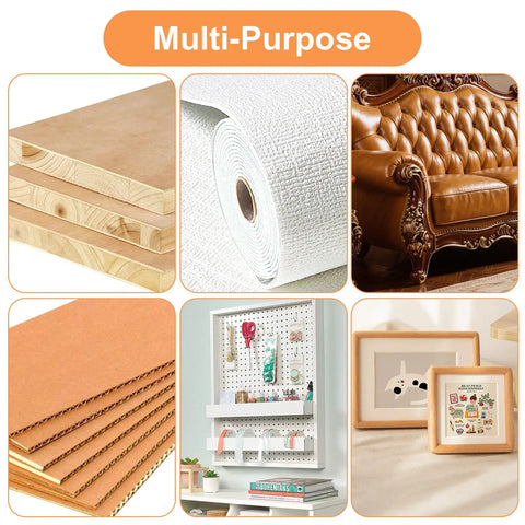 Top Shelf Long Thumb Tacks And Heavy Duty Push Pins, Flat Head Furniture Tacks For Sofa And Headboard Decor, Silver Finished Upholstery Nails Straight Up Diy Essential With Knockout Hold And Quick Install displayed with multi-purpose materials including tacks, wallpaper, furniture, and craft supplies.
