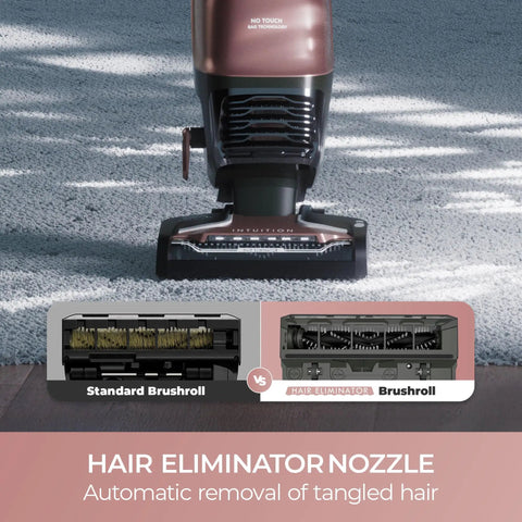 Kenmore Intuition Bagged Upright Vacuum With Hair Eliminator Brushroll. Features Lift-Up Canister For Easy Stairs Cleaning. Powerful 120 Watt Motor Sucks Up Pet Hair Effortlessly. Lightweight Pod Mode For Above Floor Debris. Ultimate Home Cleaning