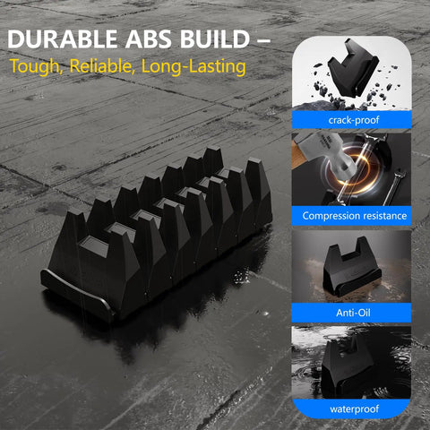 Magnetic Modular Wrench Organizer Set With Wrench Holder And Drawer Rack, shown on wet surface, depicting durability benefits.