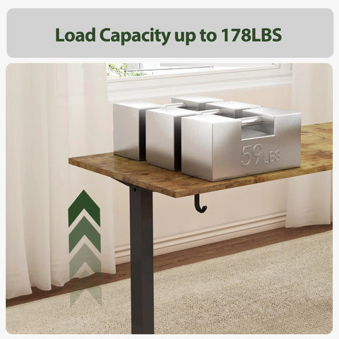 Electric Adjustable L Shaped Standing Desk 63 By 55 Inches Corner Sit Stand Computer Table With Splice Board load test