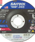 Pro Grade High Performance Cut Off Wheels For Stainless Steel And Ferrous Metals, 4.5 Inch Type 27 And Type 42, 0.045 Inch