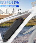 Removable 48V battery on Powerful 1000W Peak Electric Mountain Bike For Adults With 26-Inch Wheels, 20 MPH Top Speed, 50-Mile Range