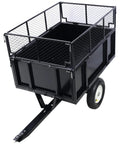 Heavy Duty Steel Dump Trailer 22 Cu Ft Capacity With All Terrain Tires 750 Lb Load Ideal For Rural Property Maintenance Landscaping Gardening And Hauling Materials Across Rough Terrain Hauls Big Loads