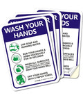 Keep Hands Clean With This Please Wash Your Hands Sign Stickers 4 Pack 10 By 7 Inch 4 Mil Vinyl Self Adhesive Weatherproof UV Protected Indoor Outdoor Employee Hand Washing Sign