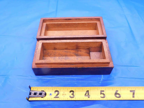 Top Shelf Vintage Wooden Storage Box Built Tough To Sort Jewelry Small Tools Hardware Craft Gear And Daily Essentials on blue background.