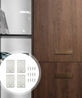 12 Pack Stainless Steel Straight Brackets for Furniture reinforce corner connections with burr-free edges, shown with screws