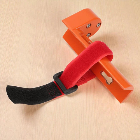 Adjustable Grade Rod Level Bubble Level For Rugged Aluminum Alloy Handheld Fixed Right Angle Strap With Tie Large 10 Minute Vial Orange Portable Measuring Instrument For Tower Ruler And Surveying strapped to orange aluminum grade rod