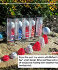 Pro Speed Version Golf Tees For Indoor Golf And Simulator Use, Ultra Durable Plastic One And A Quarter Inch Height, Size Five