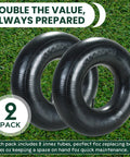 2 Pack 15x6.00-6 Inner Tubes Heavy Duty Replacement For Lawn Mowers Yard Tractors Wheelbarrows Snow Blowers ATVs Go Karts